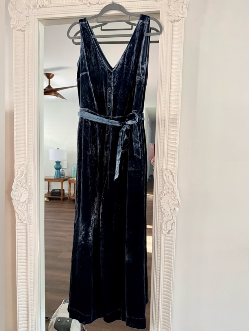 NWOT FAHERTY Alina Velvet Jumpsuit - Picture 3 of 7
